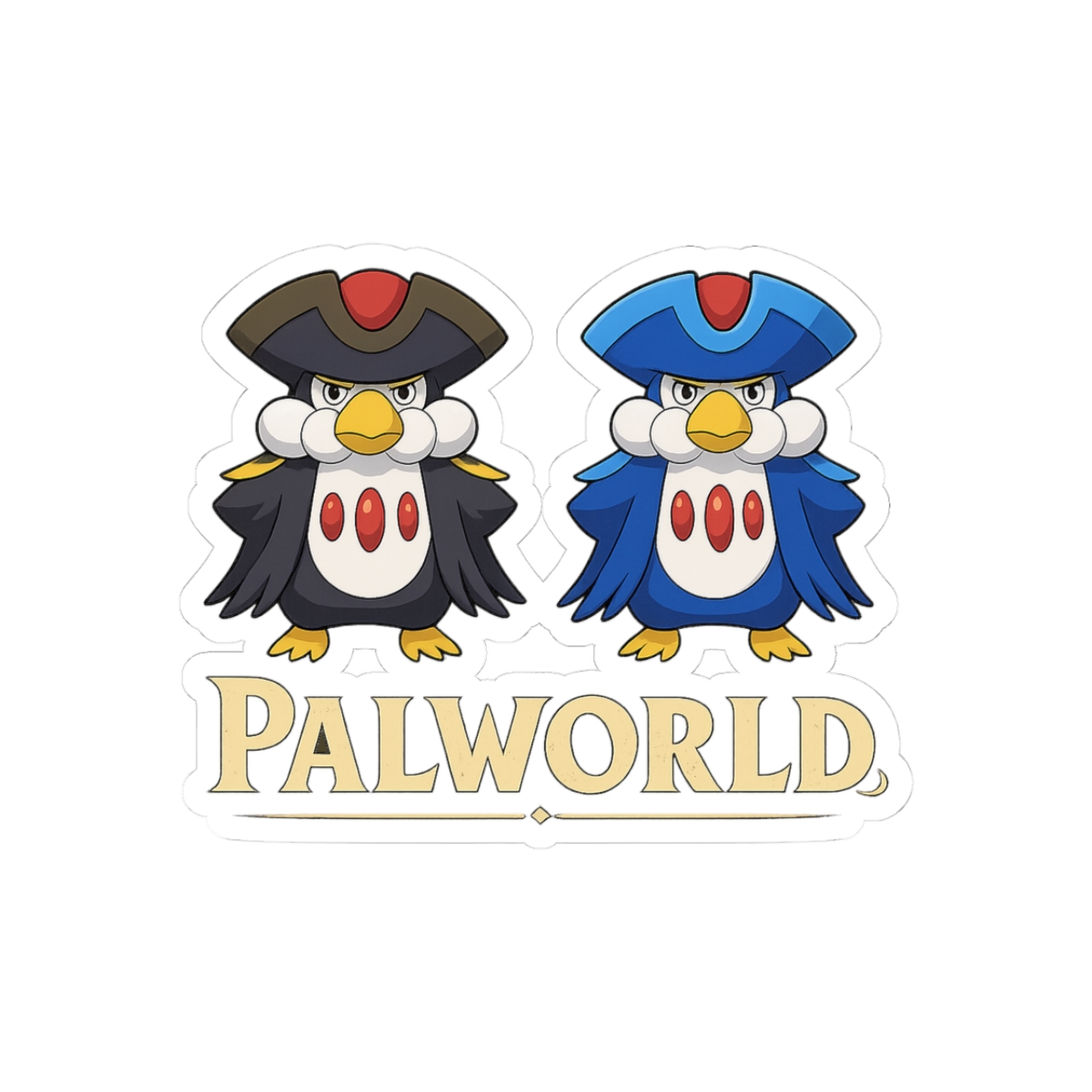 Penking Lux & Penking Palworld Stickers | Cute Vinyl Decals - Official stickers merchandise