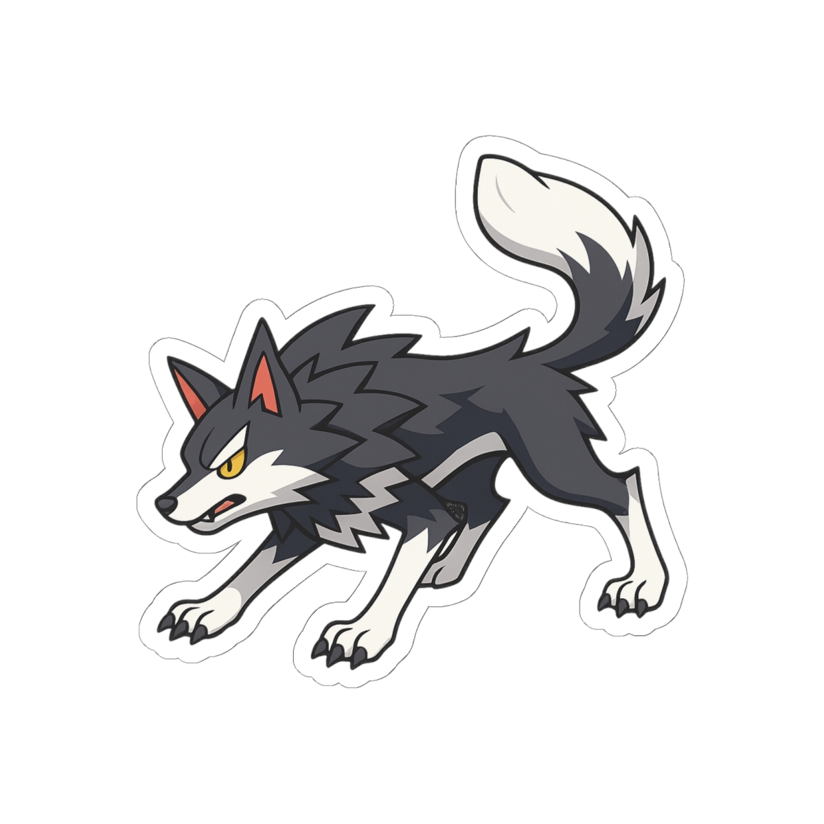 Direhowl Palworld Sticker | Fierce Pal Tamer Vinyl Decal