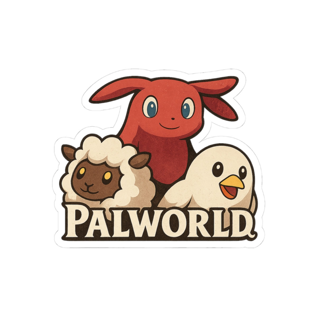 Palworld Sassy Stare Sticker - Official stickers merchandise