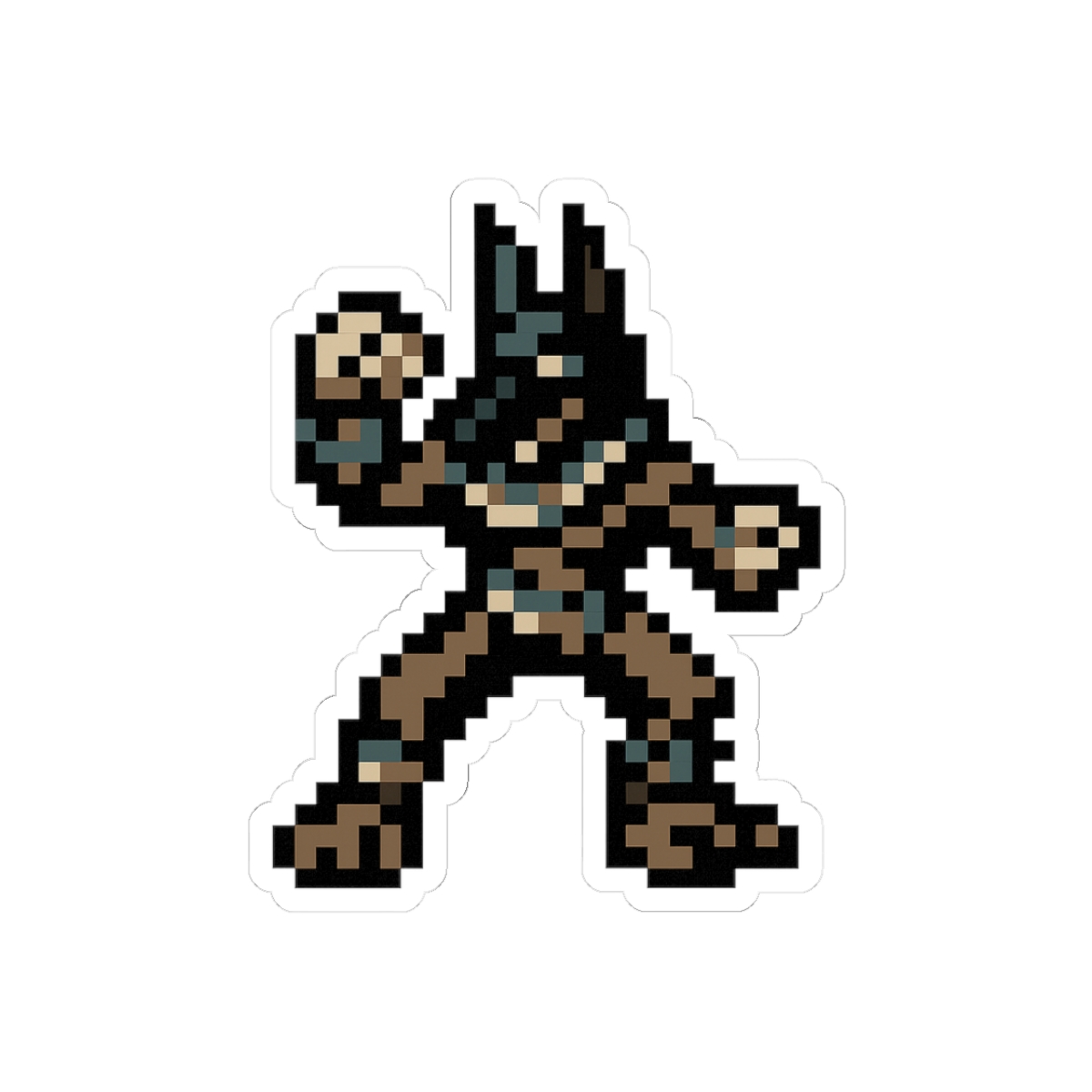 Retro Pixel Anubis Mythical Sticker - Official stickers merchandise