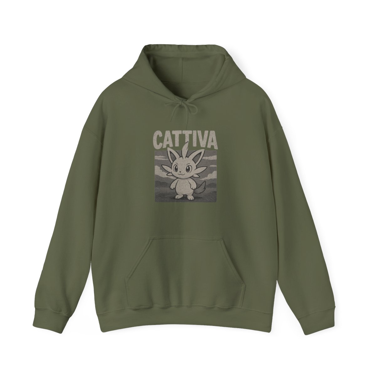 Palworld Cattiva Nature Portrait Pullover Hoodie - alternate angle 4, merchandise