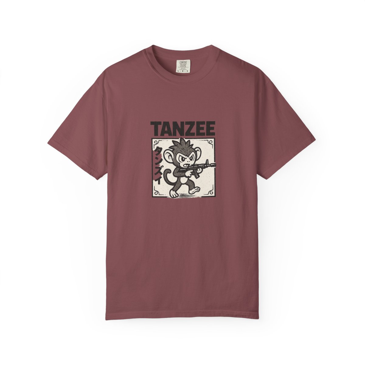 Palworld Tanzee Attack Pose Black & White Raglan Baseball T-Shirt - Official t-shirts merchandise