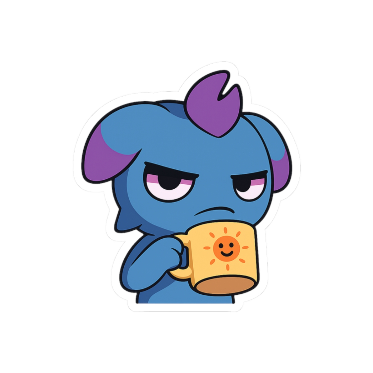 Depresso's Espresso Funny Coffee Sticker | Vinyl Decal - alternate angle 3, merchandise
