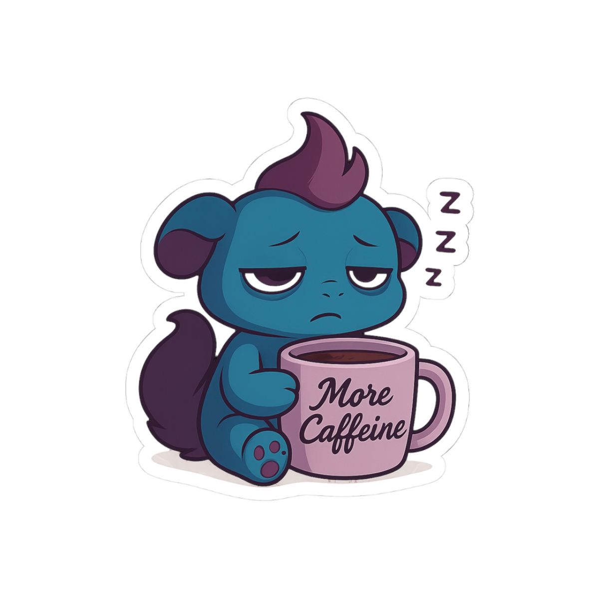 Good Morning Depresso Funny Sticker - Official stickers merchandise