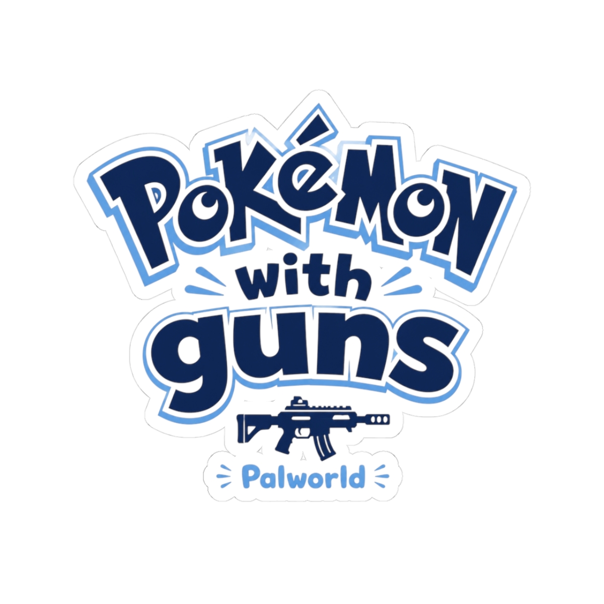 Palworld "Pokémon with guns" Sticker - alternate angle 1, merchandise