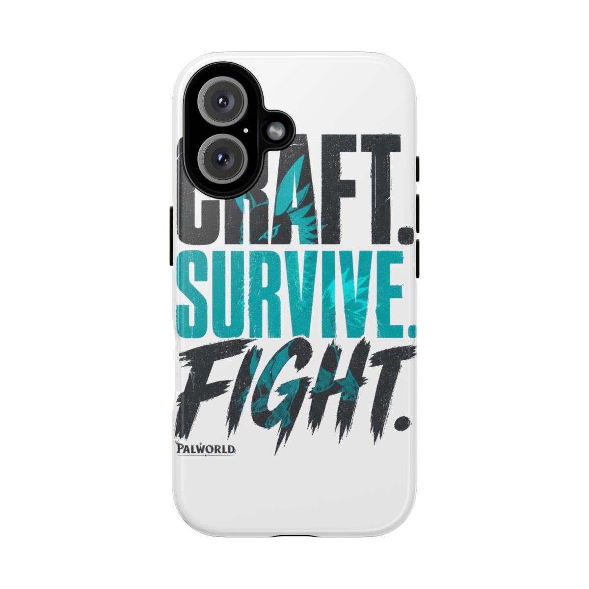 Palworld "Craft. Survive. Fight." Phone Case - alternate angle 2, merchandise