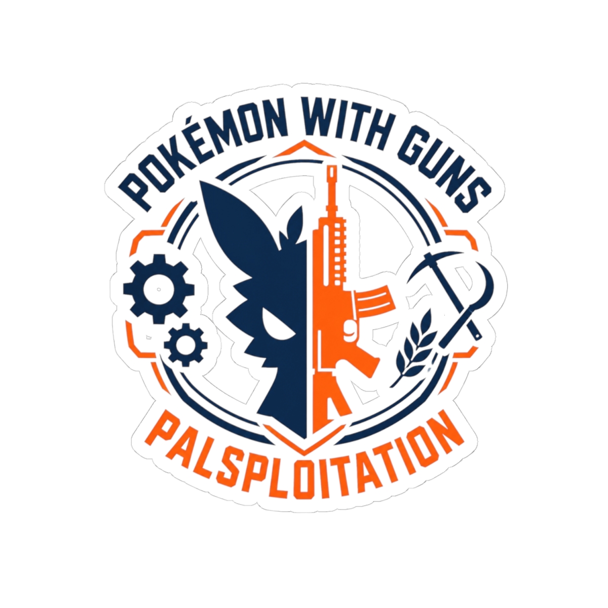 Palworld "Pokémon with Guns" Sticker - alternate angle 5, merchandise