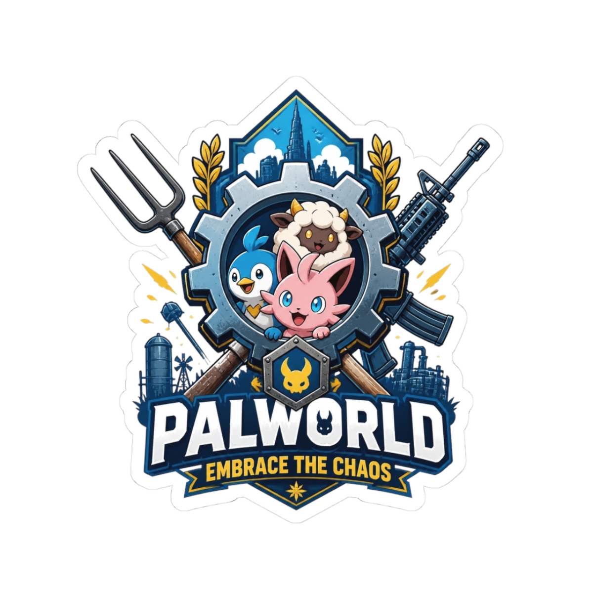 Palworld "Palworld: Embrace the Chaos" Sticker - alternate angle 3, merchandise