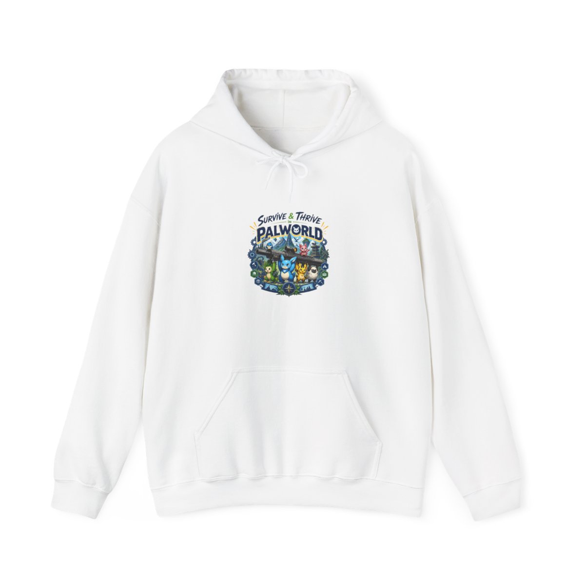 Palworld "Survive & Thrive in Palworld" Hoodie - Official hoodies merchandise