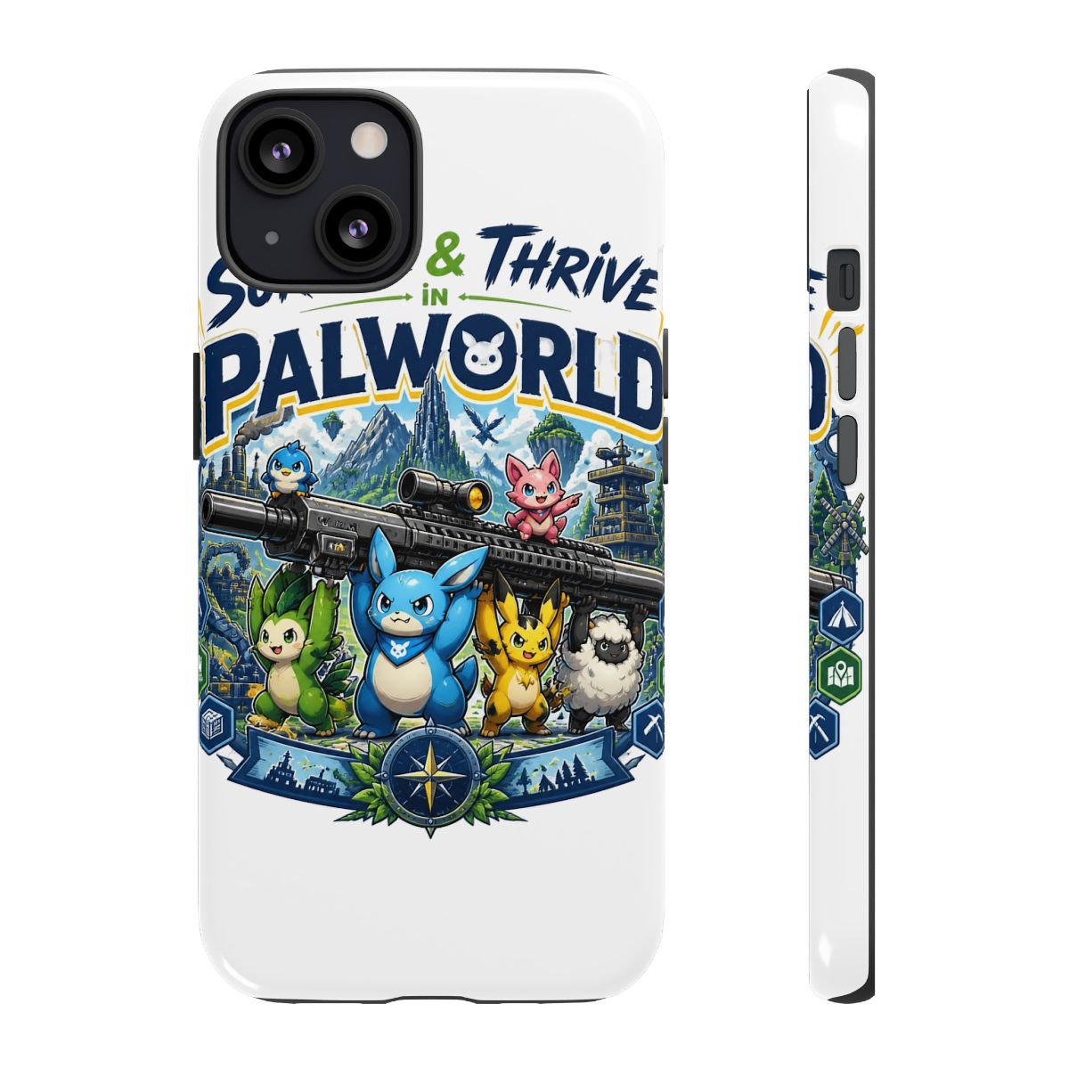 Palworld "Survive & Thrive in Palworld" Phone Case - Official phone-cases merchandise