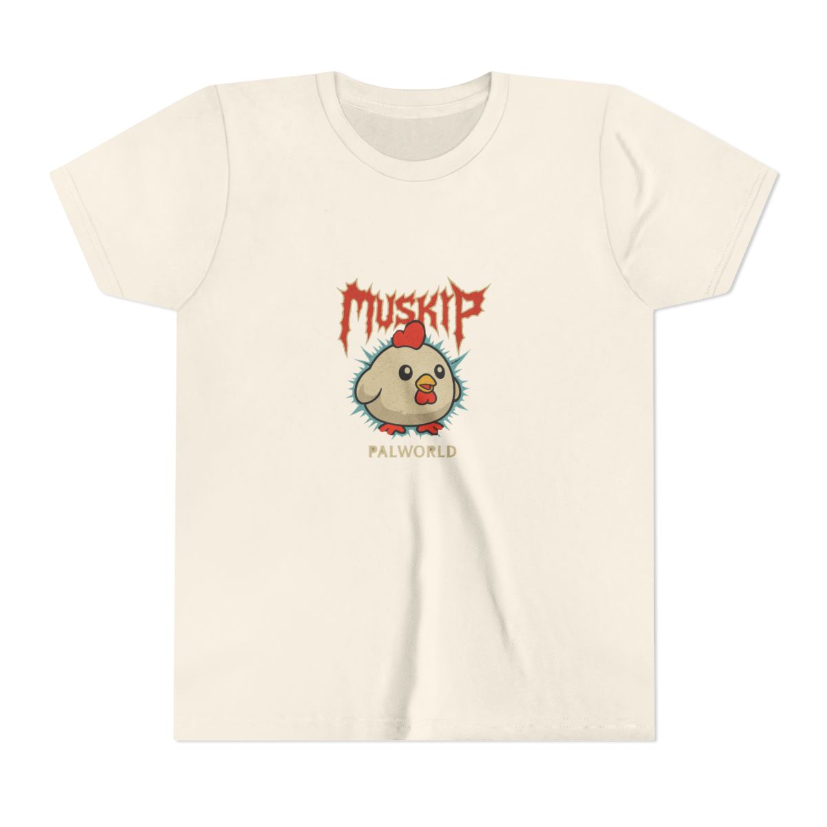 Chikipi Heavy Metal Portrait Palworld Kids T-Shirt