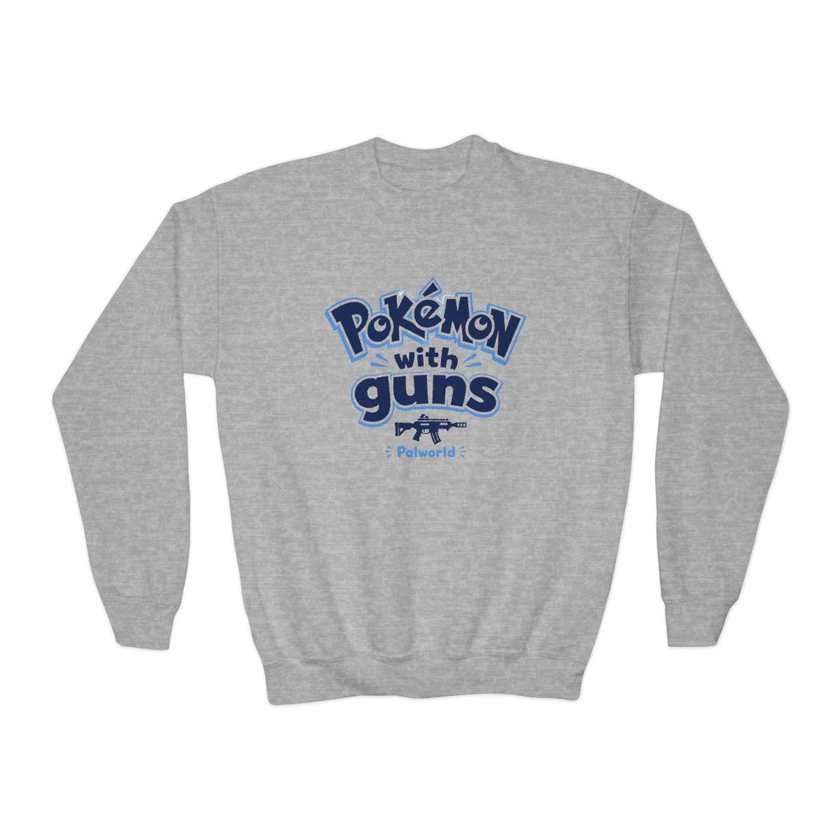 Palworld "Pokémon with guns" Kids Crewneck